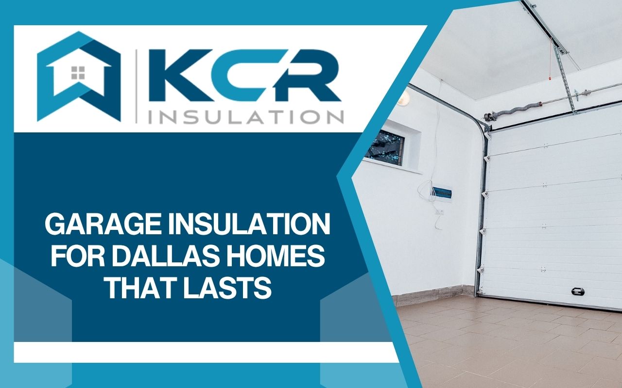Finished insulated garage door to reduce heat gain