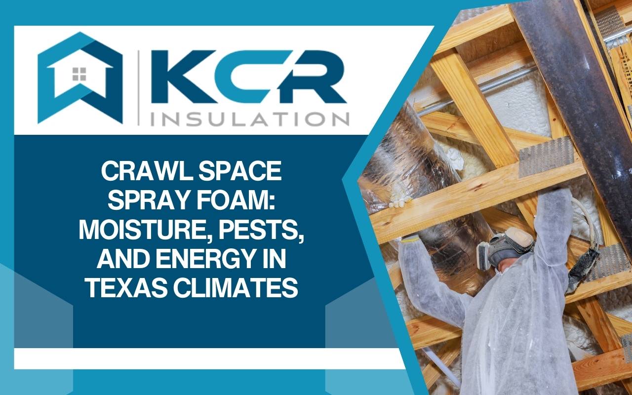 Crawl space spray foam installation in Texas