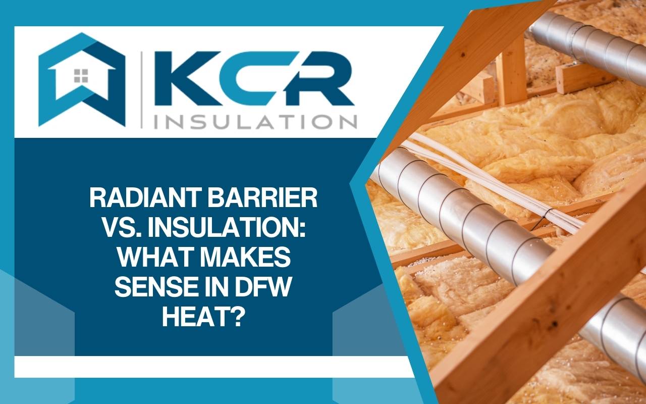 Radiant barrier vs insulation attic cooling solution
