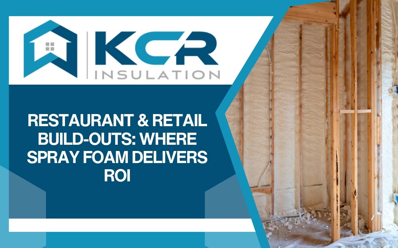 Structural reinforcement achieved through spray foam insulation in a commercial build-out project