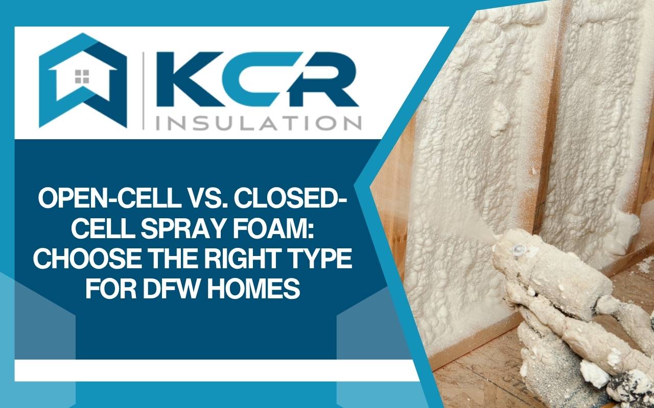 structural differences in spray foam insulation open vs closed cell