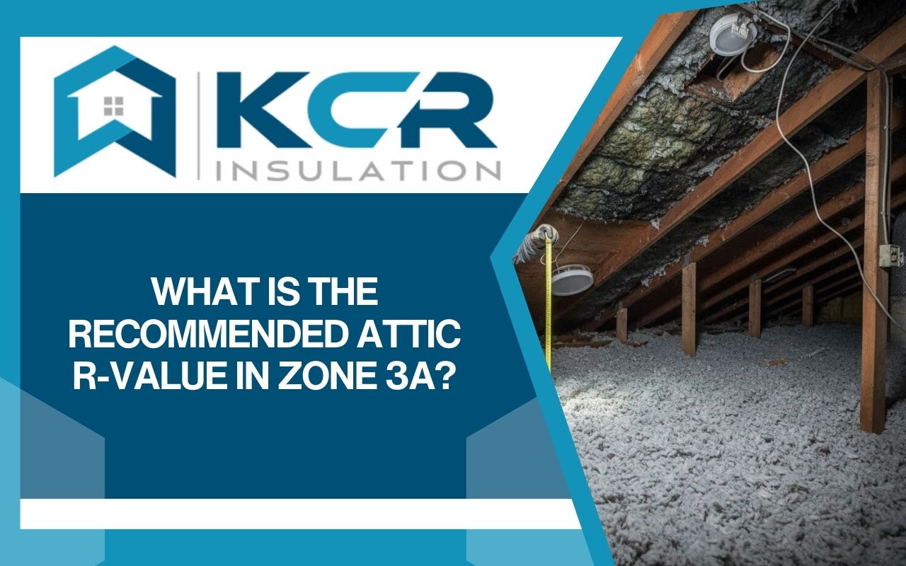 Insulation depth Checking to meet the recommended attic R-value zone 3A in a Dallas home.